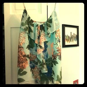 Sleeveless floral top